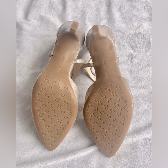 Franco Sarto women’s nude coloured pumps. Size 9.5 - Picture 3 of 8